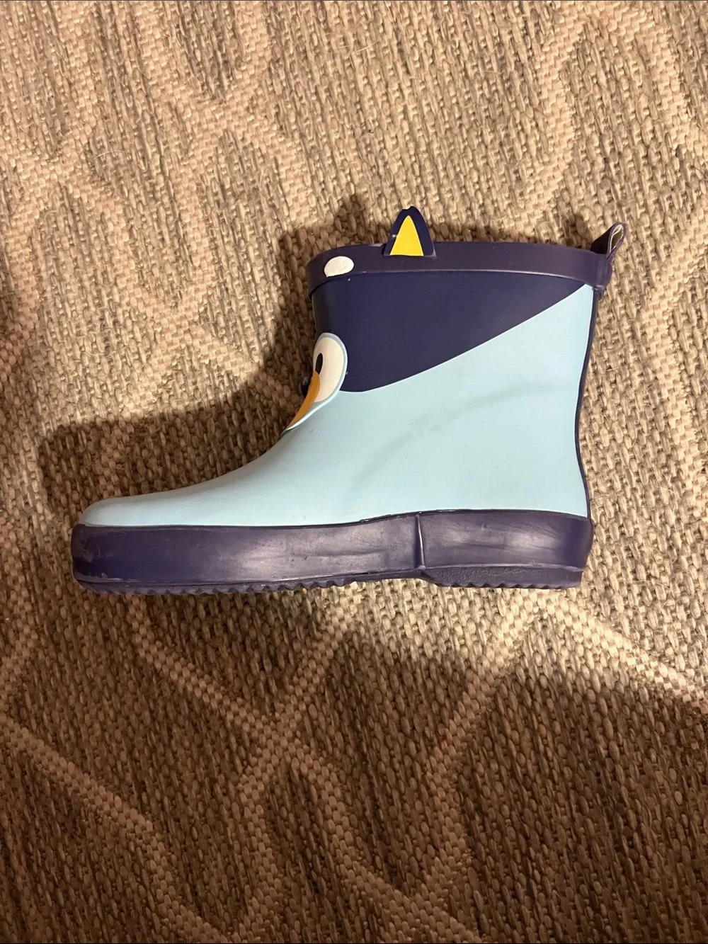 Bogs Kids Blue Character Rain Boots with Yellow Accent